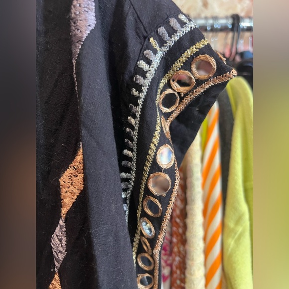 Free People Alessia Embroidered Vest, LARGE NWOT - Picture 7 of 9